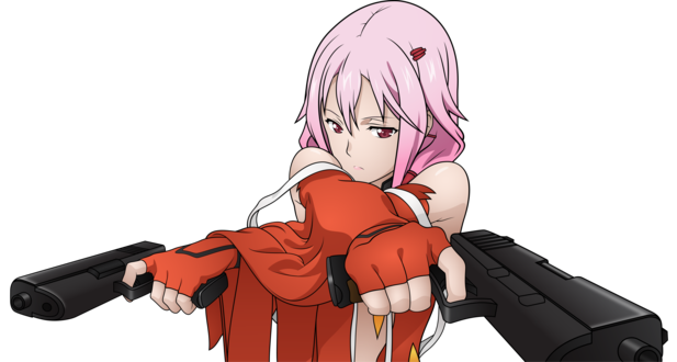 Обои на рабочий стол Inori Yuzuriha / Инори Юдзуриха из аниме Guilty Crown / Корона грешника, by Phluxxor