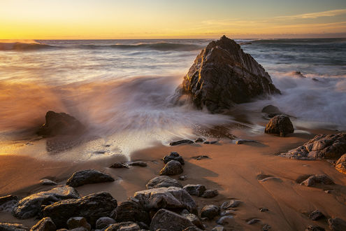 Обои на рабочий стол Praia da Adraga, Portugal / пляж Адрага, Португалия. Фотограф Manuel Widl