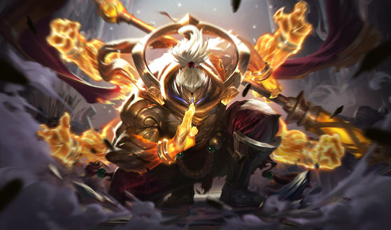 Обои на рабочий стол God Jax / Бог Джакс из игры League of Legends / Лига Легенд, by jojo so