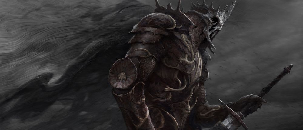 Обои для рабочего стола Nazgul-King of Angmar / Назгул-Король Ангмара из кинотрилогии The Lord of the Rings / Властелин колец, by Artem Demura