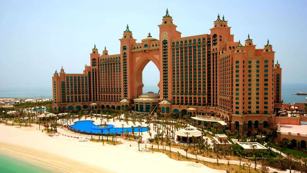 Обои для рабочего стола Курортный комплекс Atlantis The Palm в Дубае, ОАЭ