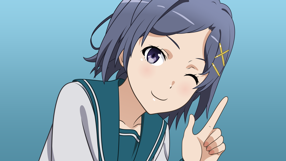 Обои для рабочего стола Komachi Hikigaya / Комачи Хикигая из аниме Yahari Ore no Seishun Love Comedy wa Machigatteiru / Как и ожидалось, моя школьная романтическая жизнь не удалась, by Starsilvery