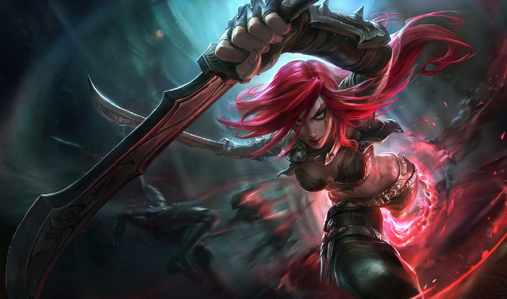 Обои для рабочего стола Katarina / Катарина из игры League of Legends / Лига Легенд, by Suke