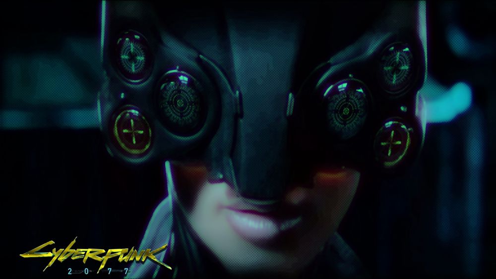 Обои для рабочего стола Оптические очки в стиле Cyber punk