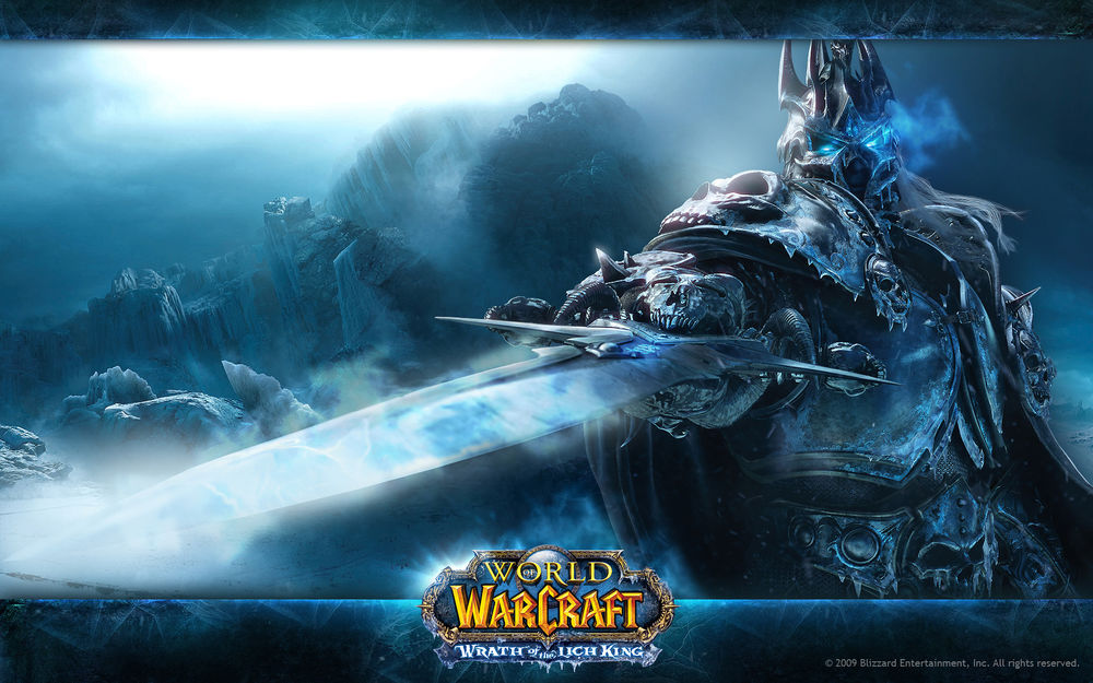 Обои для рабочего стола Постер игры World of WarCraft Wrath the Lich King / мир военного ремесла: гнев короля-Лича
