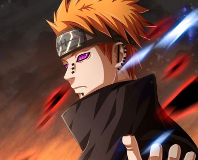 Обои на рабочий стол Пейн / Pain из аниме Наруто: Ураганные хроники / Naruto: Shippuuden