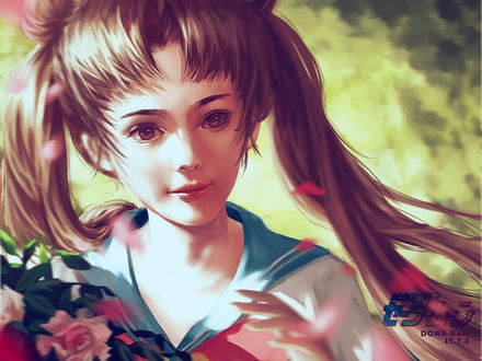 Обои на рабочий стол Usagi Tsukino / Усаги Цукино из аниме Сейлор Мун / Sailor Moon, by Dora Ran