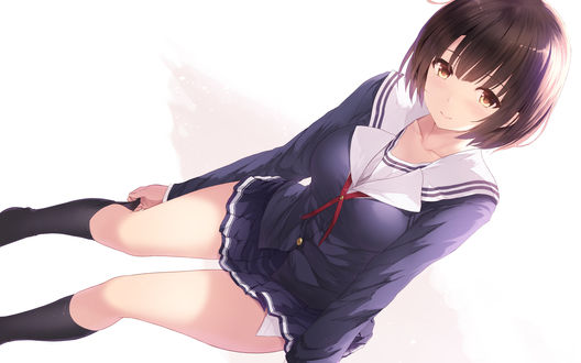 Обои на рабочий стол Megumi Katou / Мэгуми Като из аниме Saenai Heroine no Sodatekata / Как воспитать героиню из обычной девушки, by caitaron
