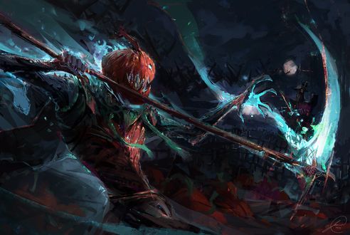 Обои на рабочий стол Rise of the Pumpkins / Восстание тыкв, by Jason Nguyen