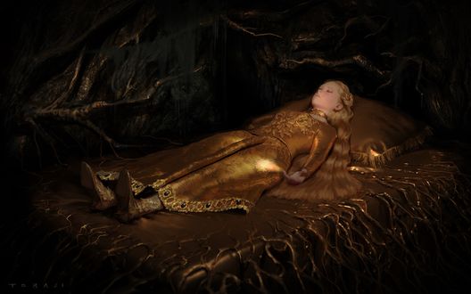 Обои на рабочий стол Sleeping Beauty / Спящая Красавица, by Toraji