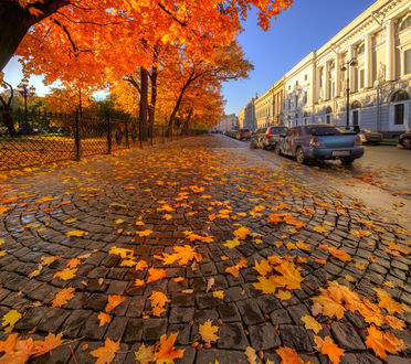 Обои на рабочий стол Осенний Санкт-Петербург, фотограф Ed Gordeev