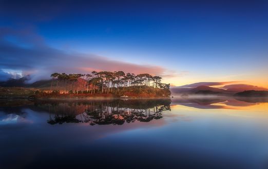 Обои на рабочий стол Регион Connemara, Galway, Ireland / Коннемара, графство Голуэй, Ирландия осенью, фотограф Ryszard Lomnicki