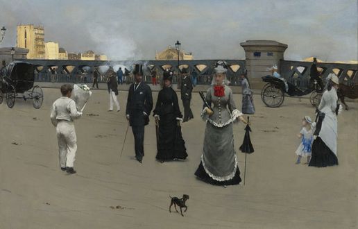 Обои на рабочий стол Площадь Европы, картина художника Jean Beraud