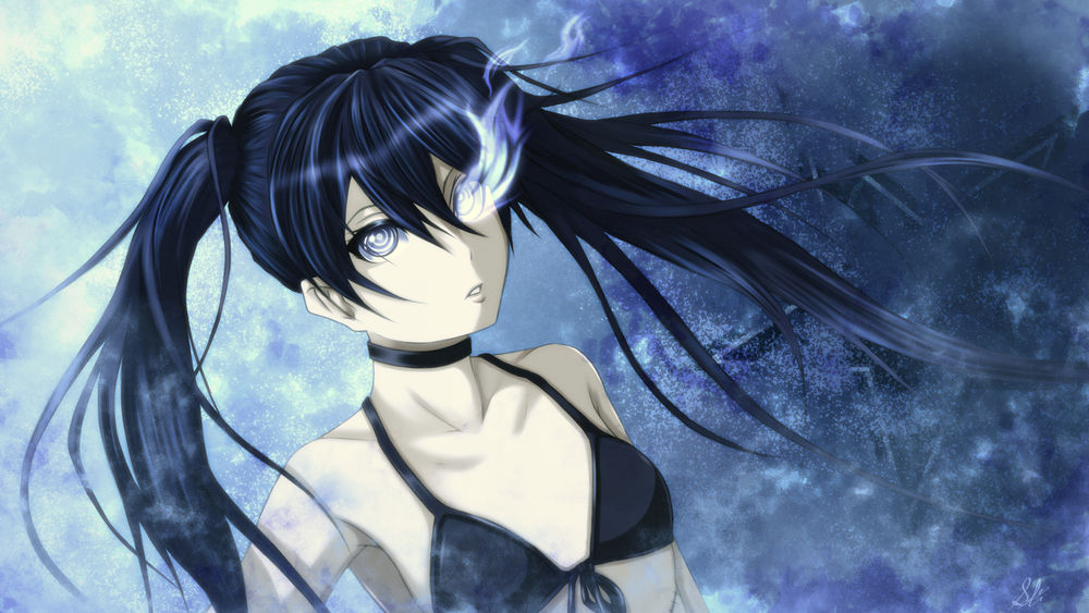 Обои для рабочего стола Black Rock Shooter / Стрелок с Черной Скалы из аниме Black Rock Shooter / Стрелок с Черной Скалы, by Rocky-Ace