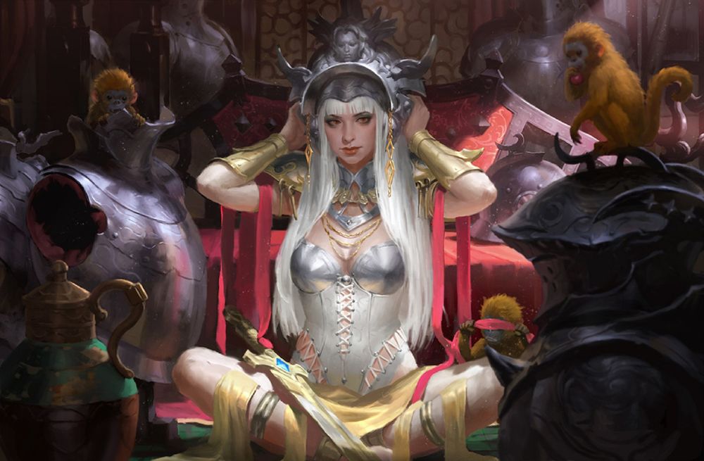 Обои для рабочего стола Amored princess / Принцесса в доспехах, by KILART