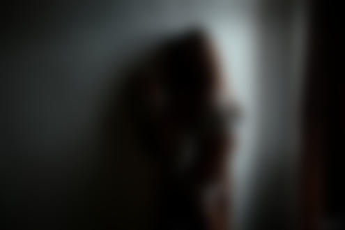 Обои для рабочего стола Девушка в нижнем белье стоит у стены, by Denis Fustachenko