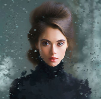 Обои на рабочий стол Модель Катя, by Alena Nikonenko