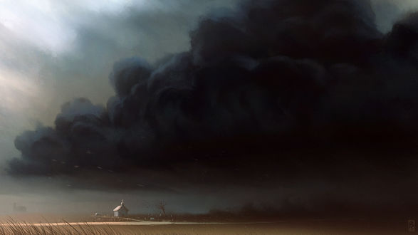 Обои на рабочий стол Грозовое облако на небе, by Balaskas