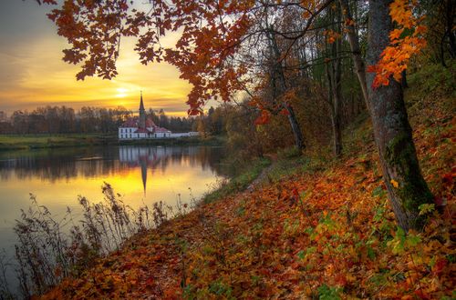 Обои на рабочий стол Осень в Гатчине, фотограф Ed Gordeev