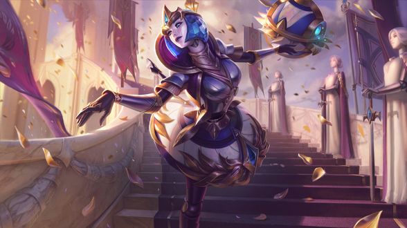 Обои на рабочий стол Orianna / Орианна из игры League of Legends / Лига Легенд, by Jessica Oyhenart