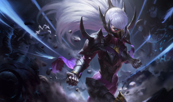 Обои на рабочий стол Irelia / Ирелия из игры Лига Легенд / League of Legends, by KILART
