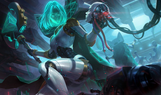 Обои на рабочий стол Ravenborn LeBlanc / Рэйвенборн Леблан из игры Лига Легенд / League of Legends, by KILART