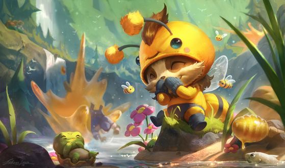 Обои на рабочий стол Персонаж Beemo из игры Лига Легенд / League of Legends
