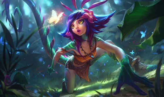 Обои на рабочий стол Neeko / Нико из игры League of Legends / Лига Легенд, by Jennifer Wuestling