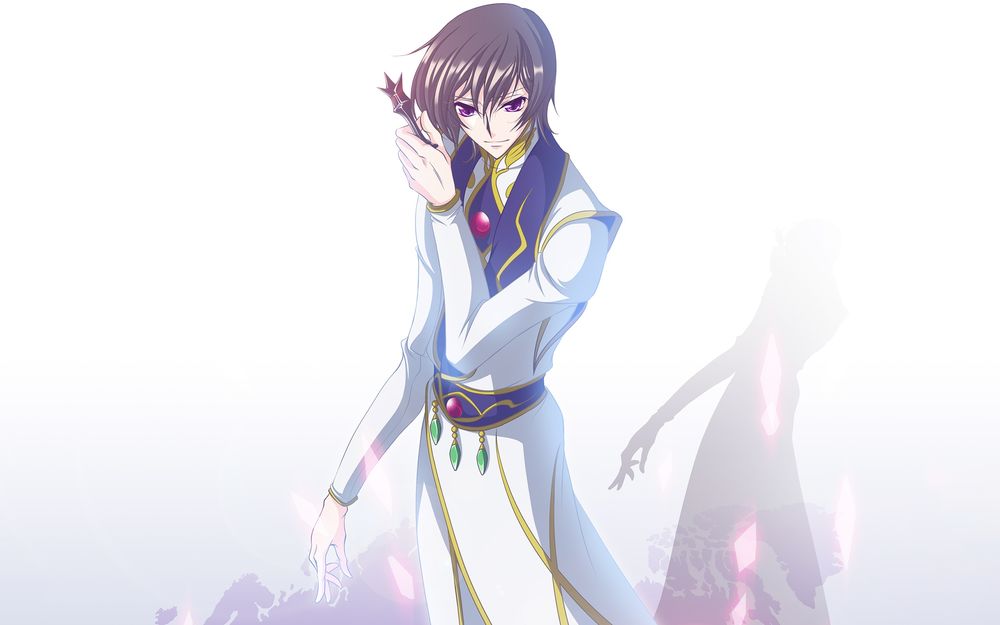 Обои для рабочего стола Lelouch Lamperouge / Лелуш Ламперуж из аниме Code Geass: Lelouch of the Rebellion / Код Гиас: Восставший Лелуш