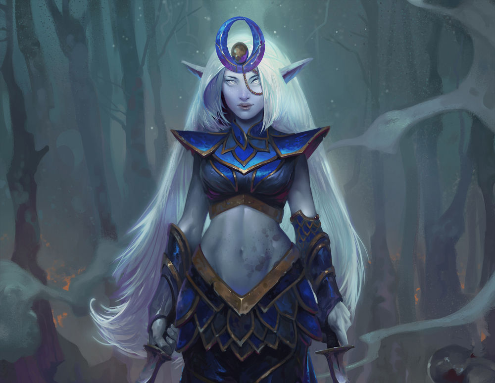 Обои для рабочего стола Высший Эльф из игры Crowfall, by Dave Greco