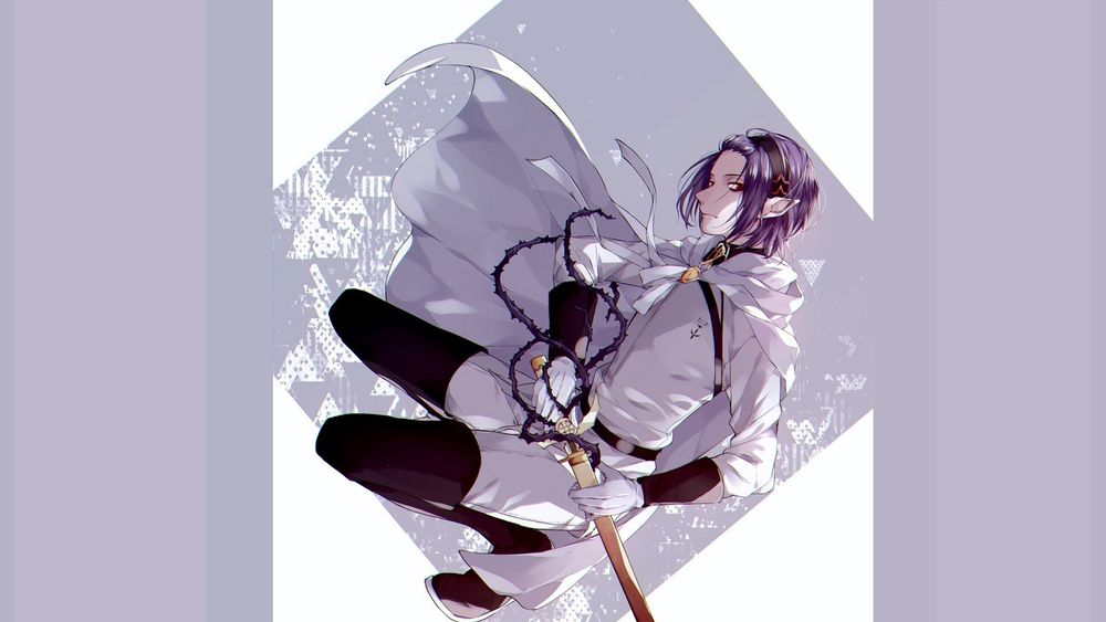 Обои для рабочего стола Вампир Ferid Bathory / Фелид Батори из аниме Owari no Seraph / Последний Серафим