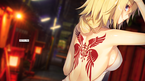 Обои на рабочий стол Jeanne dArc / Жанна дАрк / Jeanne Alter / Альтер-Жанна из игры Fate / Grand Order, by Captain-Tree