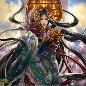 Обои на рабочий стол Императрица Hino Tomiko, by YunaXD