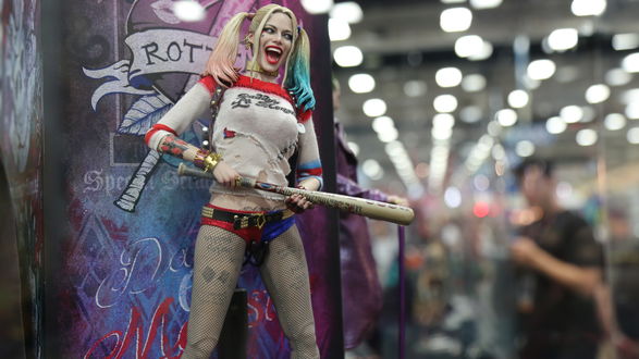 Обои на рабочий стол Косплей Harley Quinn / Харли Квинн в Сан Диего на Comic Con 2016