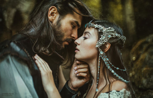 Обои на рабочий стол Модель Roman Dvorak и Lucie Сernа в образах - Beren и Luthien / Берен и Лютиэн, by Marketa Novak