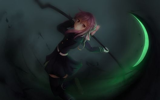 Обои на рабочий стол Shinoa Hiiragi / Шиноа Хираги из аниме Owari no Seraph / Последний Серафим