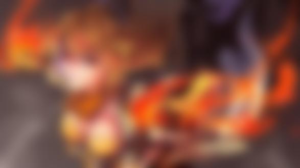 Обои для рабочего стола Yang Xiao Long / Янь Сяо Лун из аниме RWBY / Красный, Белый, Черный, Желтый
