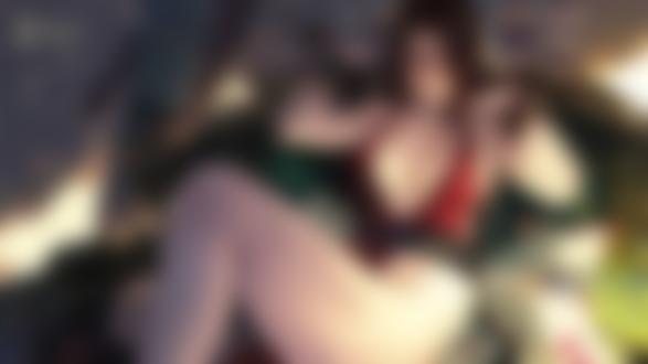 Обои для рабочего стола Mai Shiranui / Маи Ширануи из серии игр Fatal Fury и The King of Fighters, by Yan Gisuka