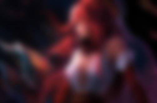 Обои на рабочий стол Эрза Скарлет / Erza Scarlet в доспехах Атараксии из аниме Fairy Tail, by Hannah Jones