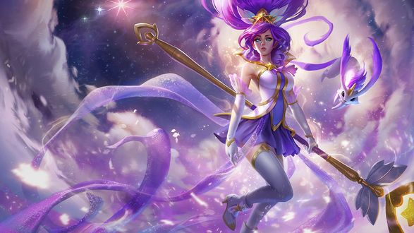 Обои на рабочий стол Star Guardian: Janna / Звезда Хранитель Жанна из игры League of Legends / Лига Легенд, by Esben Lash Rasmussen