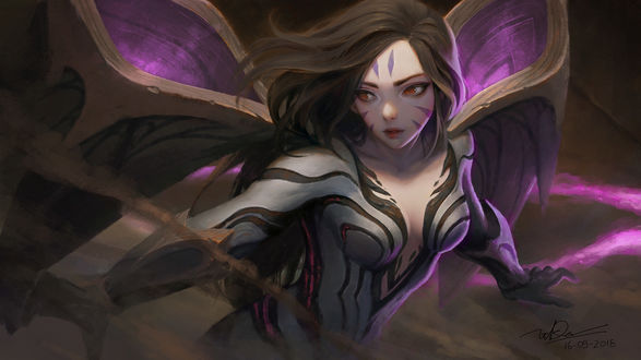 Обои на рабочий стол KaiSa / КайСа из игры League of Legends / Лига Легенд, by Dao Le Trong