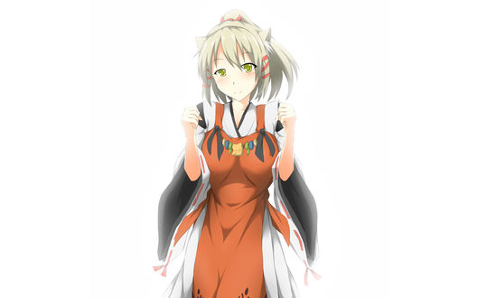 Обои на рабочий стол Uka-no-Mitama-no-Kami / Уканомитама из аниме Inari, Konkon, Koi Iroha / Инари, лисицы и волшебная любовь, by adekrifki