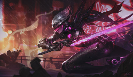 Обои на рабочий стол Fiora / Фиора из игры League of Legends / Лига Легенд, by Alex Flores