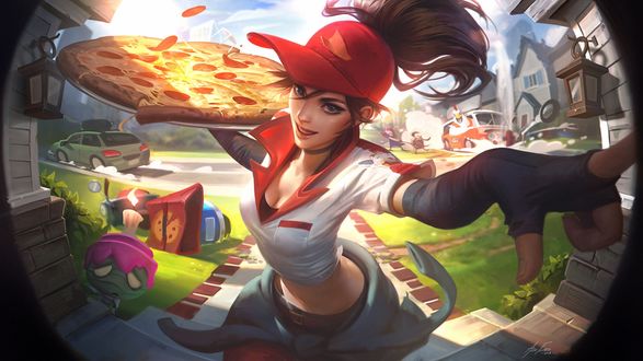 Обои на рабочий стол Sivir / Сивир из игры League of Legends / Лига Легенд, by Alex Flores