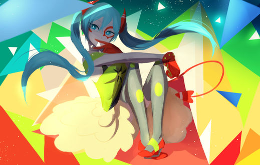 Обои на рабочий стол Vocaloid Miku Hatsune / Вокалоид Мику Хацунэ, by My-Magic-Dream