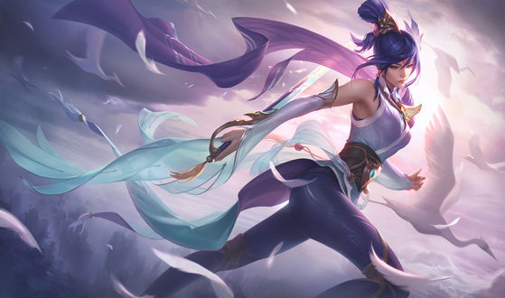 Обои на рабочий стол Fiora / Фиора из игры League of Legends / Лига Легенд, by Jean Go