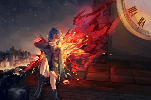 Обои на рабочий стол Kirishima Touka / Киришима Тока аниме Tokyo Ghoul / Токийский Гуль