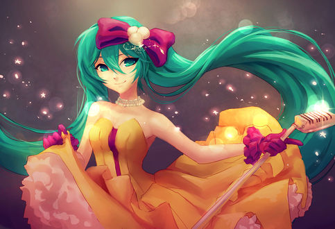 Обои на рабочий стол Vocaloid Miku Hatsune / Вокалоид Мику Хацунэ, by My-Magic-Dream