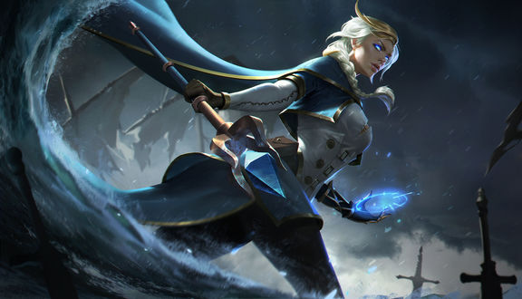 Обои на рабочий стол Jaina Proudmoore / Джайна Праудмур из игры World of Warcraft / Мир военного ремесла, by Clare Wong