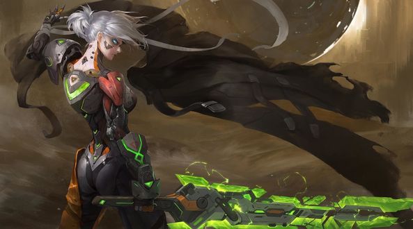 Обои на рабочий стол Riven / Ривэн из игры League of Legends / Лига Легенд, by Linger FTC